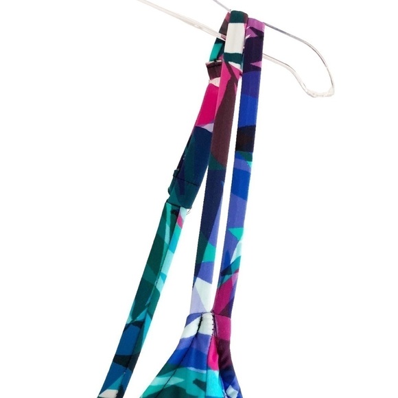 Swim Solutions Hi-Low Multicolored Tankini Size 24W NWT - Picture 4 of 10